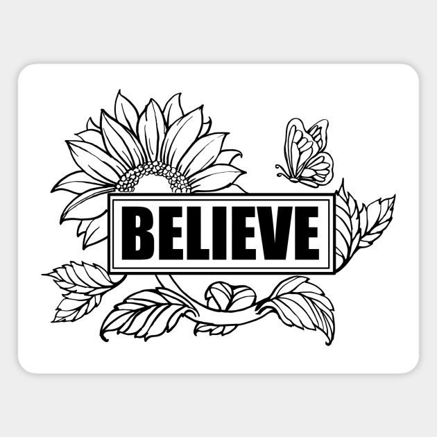 Believe Art Magnet by Shop Ovov